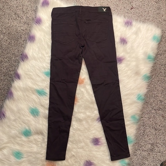 American Eagle Super Stretch Plum Purple Woman’s Jeggings Size 4 - Picture 3 of 7